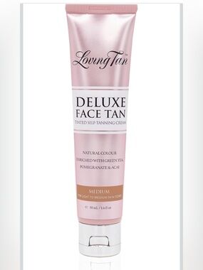 Loving Tan Deluxe Face Self Tanner, Medium - Streak Free, Natural 1.6 Fl Oz